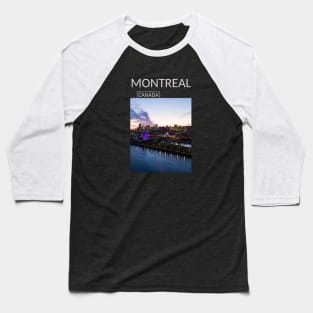 Montreal Quebec Canada Wheel Gift for Canadian Canada Day Present Souvenir T-shirt Hoodie Apparel Mug Notebook Tote Pillow Sticker Magnet Baseball T-Shirt